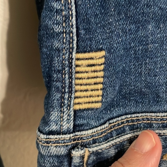 Paige Women's Jean Jacket Small Blue Denim Button Front Fitted Casual Fall - Picture 8 of 12